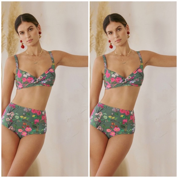 Floral Two-Piece Bikini Swimwear - Picture 1 of 2